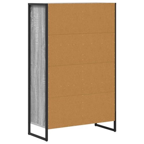 Шкаф за книги Сив Сонома 68 x 30 x 108.5 см Инженерно дърво