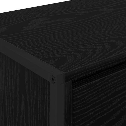 ТВ шкаф Черния дъб 100 x 36 x 49,5 см Инженерно дърво