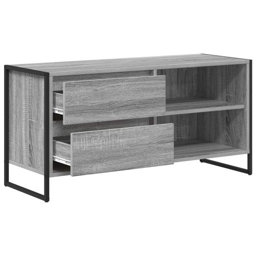 ТВ шкаф Сив Сонома 100 x 36 x 49,5 см Инженерно дърво