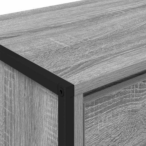 ТВ шкаф Сив Сонома 100 x 36 x 49,5 см Инженерно дърво