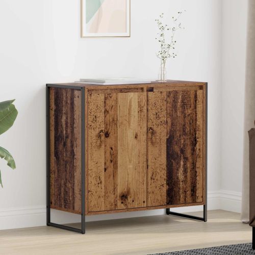 Страничен шкаф Старо дърво 79 x 36 x 75 см Инженерно дърво