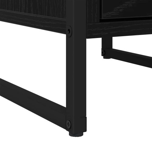 Нощно шкафче 2 pcs Черния дъб 39,5 x 30 x 50 см Инженерно дърво