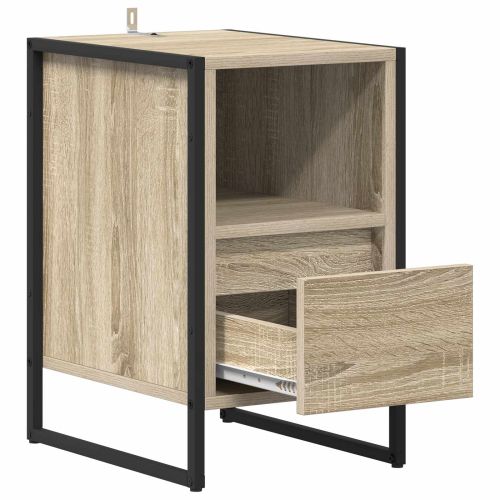 Нощно шкафче Сонома 39,5 x 30 x 50 см Инженерно дърво