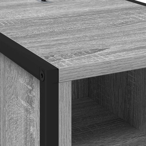 Нощно шкафче 2 pcs Сив Сонома 39,5 x 30 x 50 см Инженерно дърво