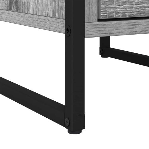 Нощно шкафче 2 pcs Сив Сонома 39,5 x 30 x 50 см Инженерно дърво