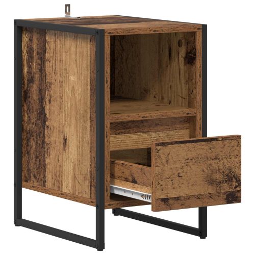Нощно шкафче Старо дърво 39,5 x 30 x 50 см Инженерно дърво