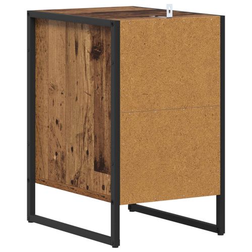 Нощно шкафче Старо дърво 39,5 x 30 x 50 см Инженерно дърво