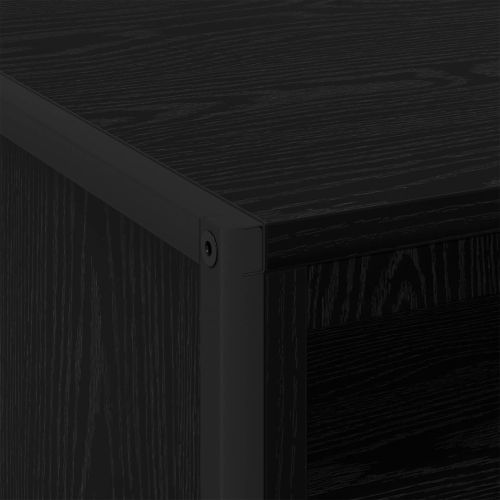 Нощно шкафче 2 pcs Черния дъб 50 x 39,5 x 50 см Инженерно дърво