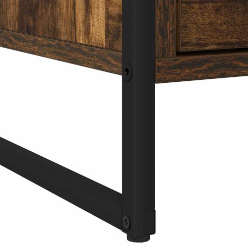 Нощно шкафче 2 pcs Димящ дъб 50 x 39,5 x 50 см Инженерно дърво