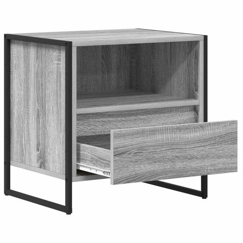 Нощно шкафче Сив Сонома 50 x 39,5 x 50 см Инженерно дърво