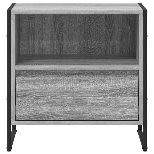 Нощно шкафче 2 pcs Сив Сонома 50 x 39,5 x 50 см Инженерно дърво