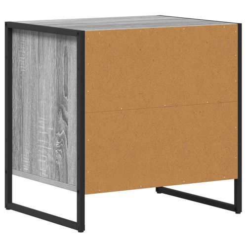 Нощно шкафче 2 pcs Сив Сонома 50 x 39,5 x 50 см Инженерно дърво