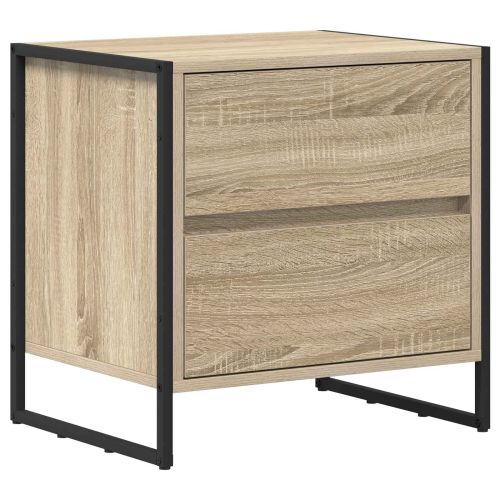 Нощно шкафче 2 pcs Сонома 50 x 39.5 x 50 см Инженерно дърво