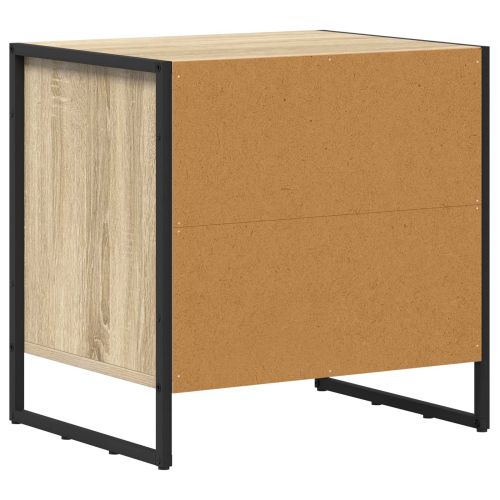 Нощно шкафче 2 pcs Сонома 50 x 39.5 x 50 см Инженерно дърво