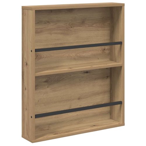 Етажерка за списания 2 pcs Дъб 60 x 12 x 70 см Инженерно дърво