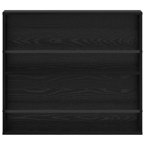 Етажерка за списания с рафт 2 pcs Черния дъб 80 x 12 x 70 см