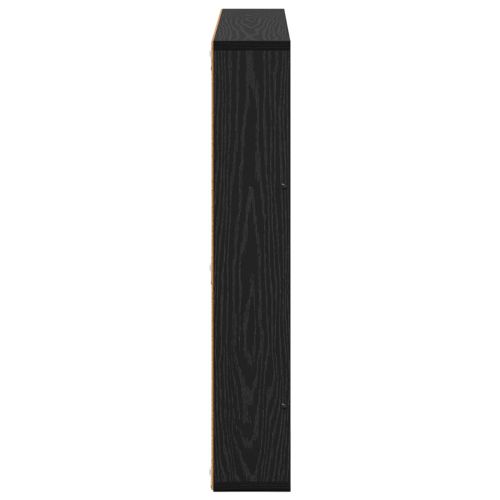 Етажерка за списания с рафт 2 pcs Черния дъб 80 x 12 x 70 см