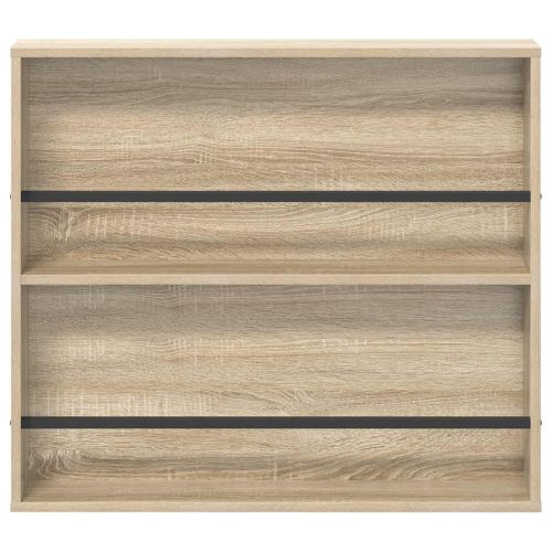 Етажерка за списания Сонома дъб 80 x 12 x 70 см Инженерно дърво