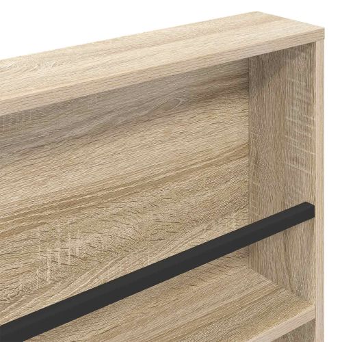 Етажерка за списания с рафт 2 pcs Сонома дъб 80 x 12 x 70 см