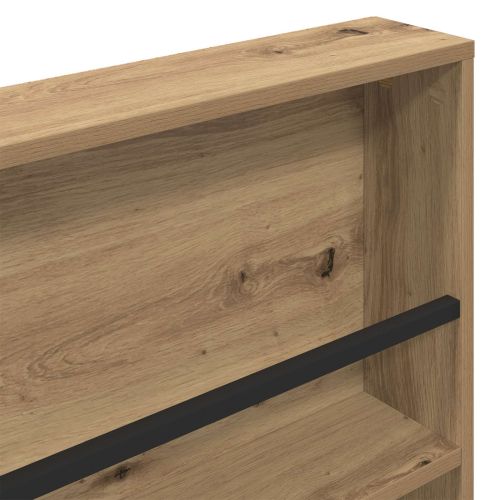 Етажерка за списания с рафт Дъб 80 x 12 x 70 см Инженерно дърво