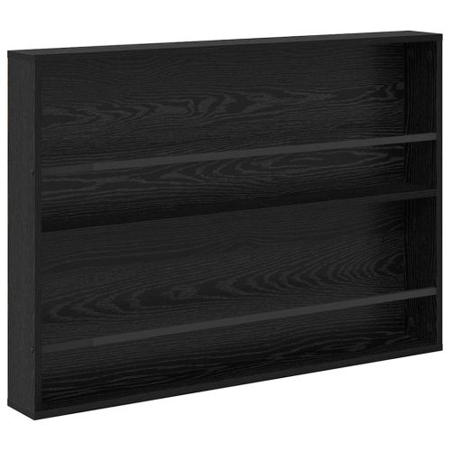 Етажерка за списания с рафт Черния дъб 100 x 12 x 70 см