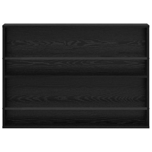 Етажерка за списания с рафт 2 pcs Черния дъб 100 x 12 x 70 см