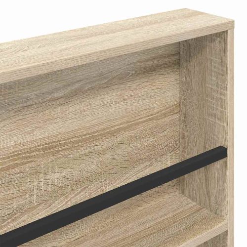 Етажерка за списания с рафт Сонома дъб 100 x 12 x 70 см