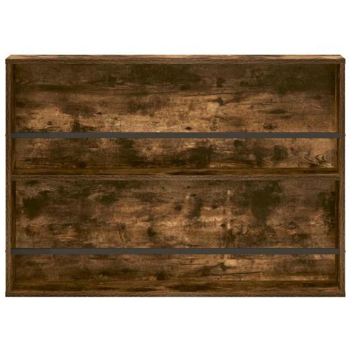 Етажерка за списания с рафт 2 pcs Димян дъб 100 x 12 x 70 см