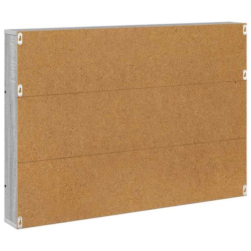 Етажерка за списания с рафт Сив Сонома 100 x 12 x 70 см