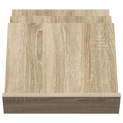 Етажерка за списания с рафт Сонома дъб 53 x 40 x 28,5 см