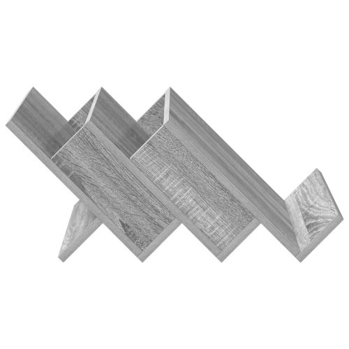 Етажерка за списания с рафт Сив Сонома 53 x 40 x 28,5 см