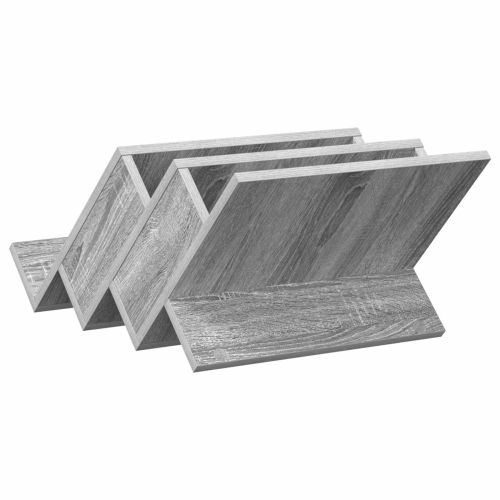 Етажерка за списания с рафт Сив Сонома 53 x 40 x 28,5 см