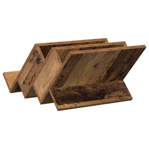 Етажерка за списания с рафт Старо дърво 53 x 40 x 28,5 см
