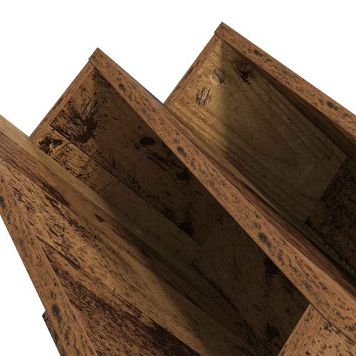 Етажерка за списания с рафт Старо дърво 53 x 40 x 28,5 см