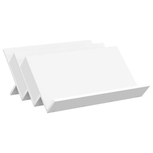 Етажерка за списания Бяло 65 x 53 x 28,5 см Инженерно дърво