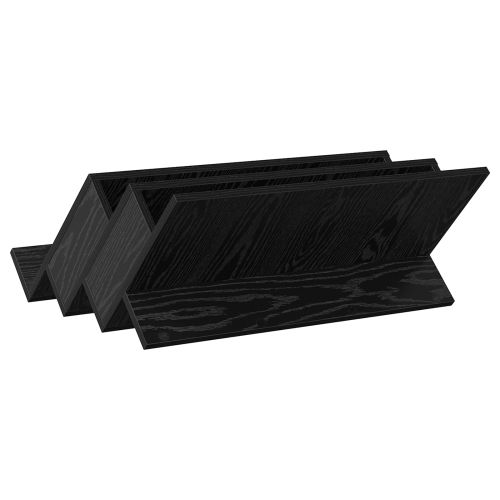 Етажерка за списания с рафт Черния дъб 65 x 53 x 28,5 см