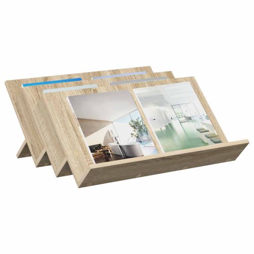 Етажерка за списания с рафт Сонома дъб 65 x 53 x 28,5 см