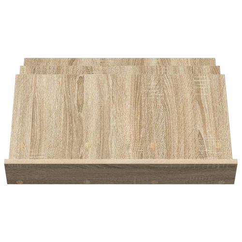 Етажерка за списания с рафт Сонома дъб 65 x 53 x 28,5 см