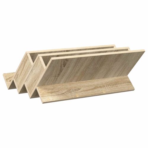 Етажерка за списания с рафт Сонома дъб 65 x 53 x 28,5 см