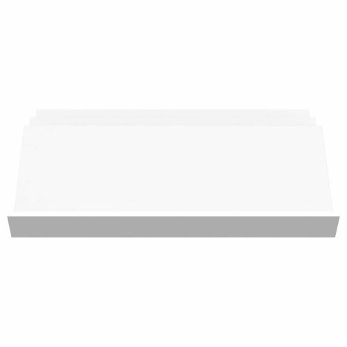 Етажерка за списания Бяло 90 x 53 x 28,5 см Инженерна дървесина