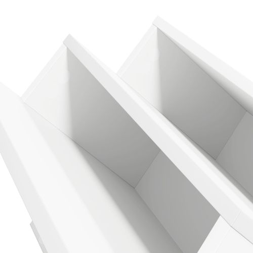 Етажерка за списания Бяло 90 x 53 x 28,5 см Инженерна дървесина