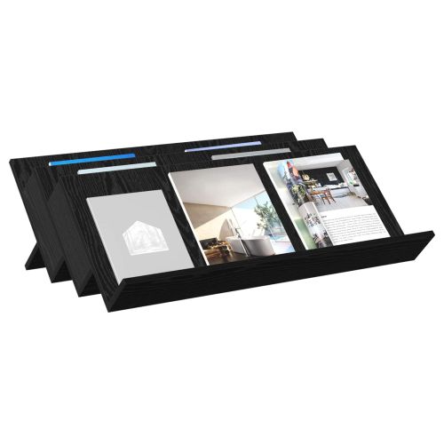 Етажерка за списания с рафт Черния дъб 90 x 53 x 28,5 см