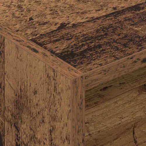 Шкаф за грамофонни плочи с рафт Старо дърво 78.5 x 35 x 45 см