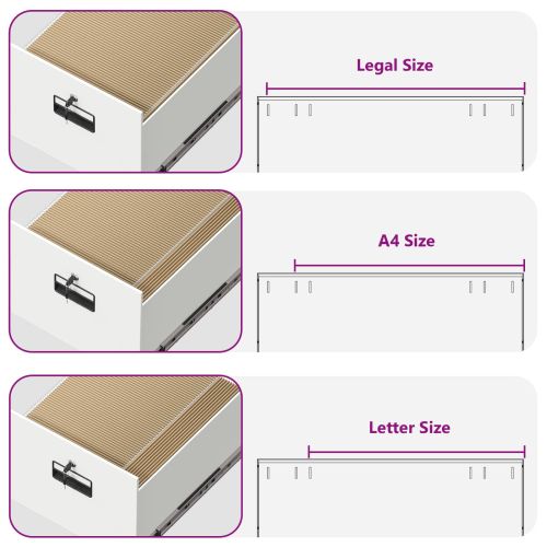 Кабинет за файлове с чекмедже с рафт Бяло 44 x 50 x 74,5 см