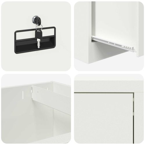 Кабинет за файлове с рафт Маслинено зелено 45,5 x 42 x 139 см