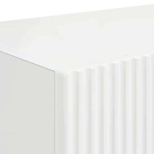 TV стенен шкаф Гланц бяло 60 x 31 x 29.5 см Инженерно дърво