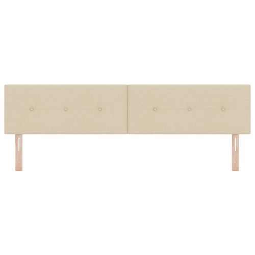 Табла за легло с регулируема височина Крем 200 cm текстил