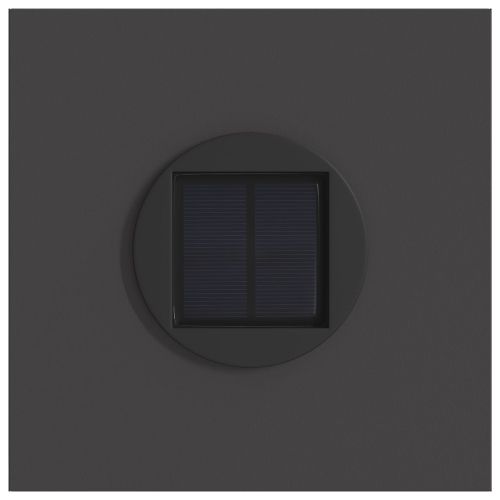 Соларна LED светлина за пътека 2 pcs Черно