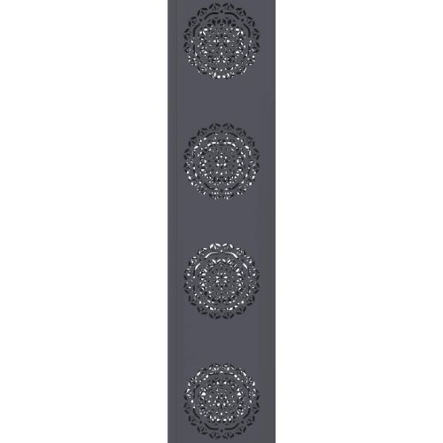 Соларна LED светлина за пътека 2 pcs Антрацит