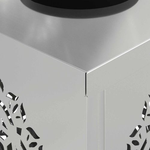 Соларна LED светлина за пътека 2 pcs Сребрист